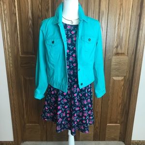 Faded Glory Aqua Denim Jacket